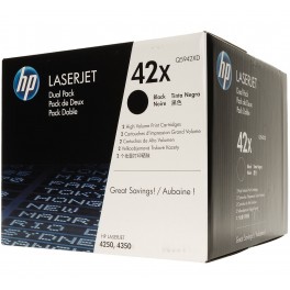 HP Toner nr 42XD Q5942XD Black 2pack 2x20K