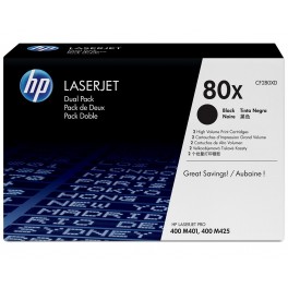 HP Toner nr 80XD CF280XD Black 6,9K 2pac