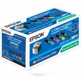 Epson Toner AcuLaser C1100 S050268 CMYK  4pack, Bk - 4K + 3x 1,5K