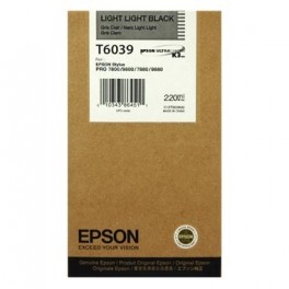 Epson Tusz Pro7800/7880 T6039 Light Light Black 220 ml