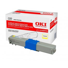 OKI Toner C310/330/510 Yellow 44469704 2K