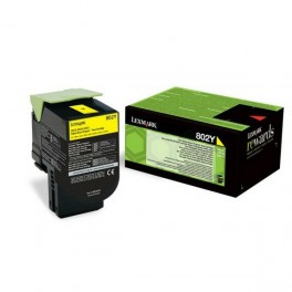 Lexmark Toner 802Y 80C20Y0 Yellow 1K CX310, CX410, CX510