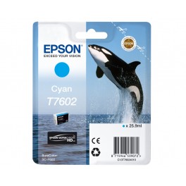 Epson Tusz SC-P600, T7602 Cyan 25.9ml